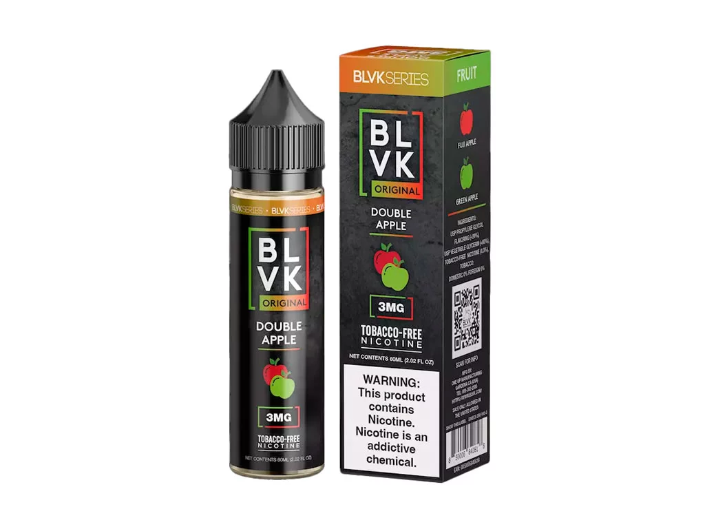 BLVK 60ML 3MG ORIGINAL DOUBLE APPLE