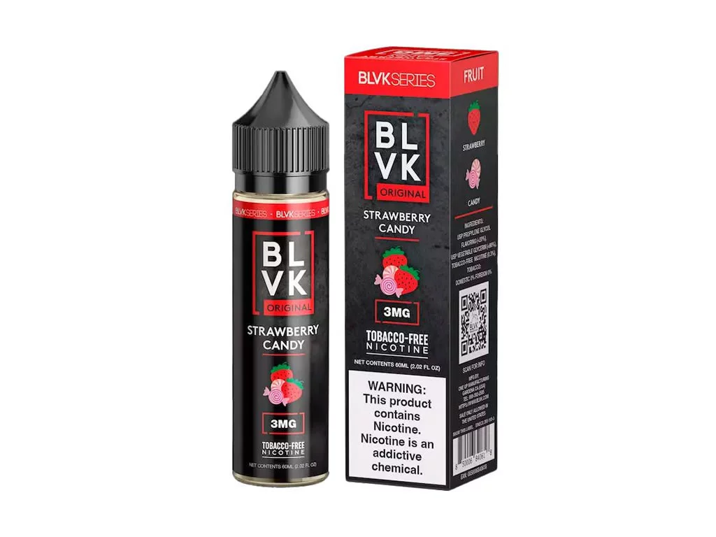 BLVK 60ML 3MG STRAWBERRY CANDY