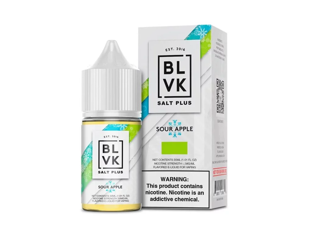 BLVK SALT PLUS SOUR APPLE ICE 30ML 35MG