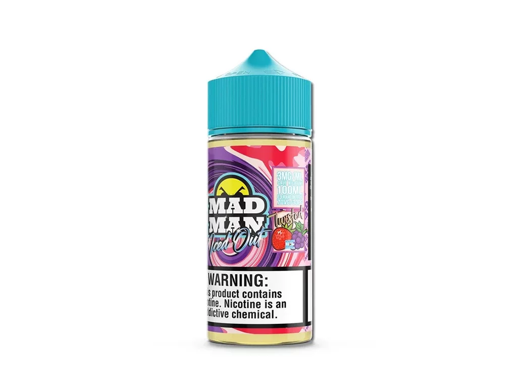 MADMAN 100ML 3MG GRAPE STRAWBERRY ICE