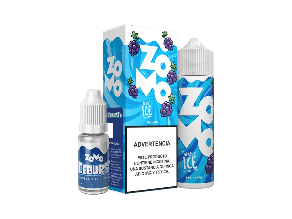 ZOMO 60ML 3MG GRAPE ICE NEW