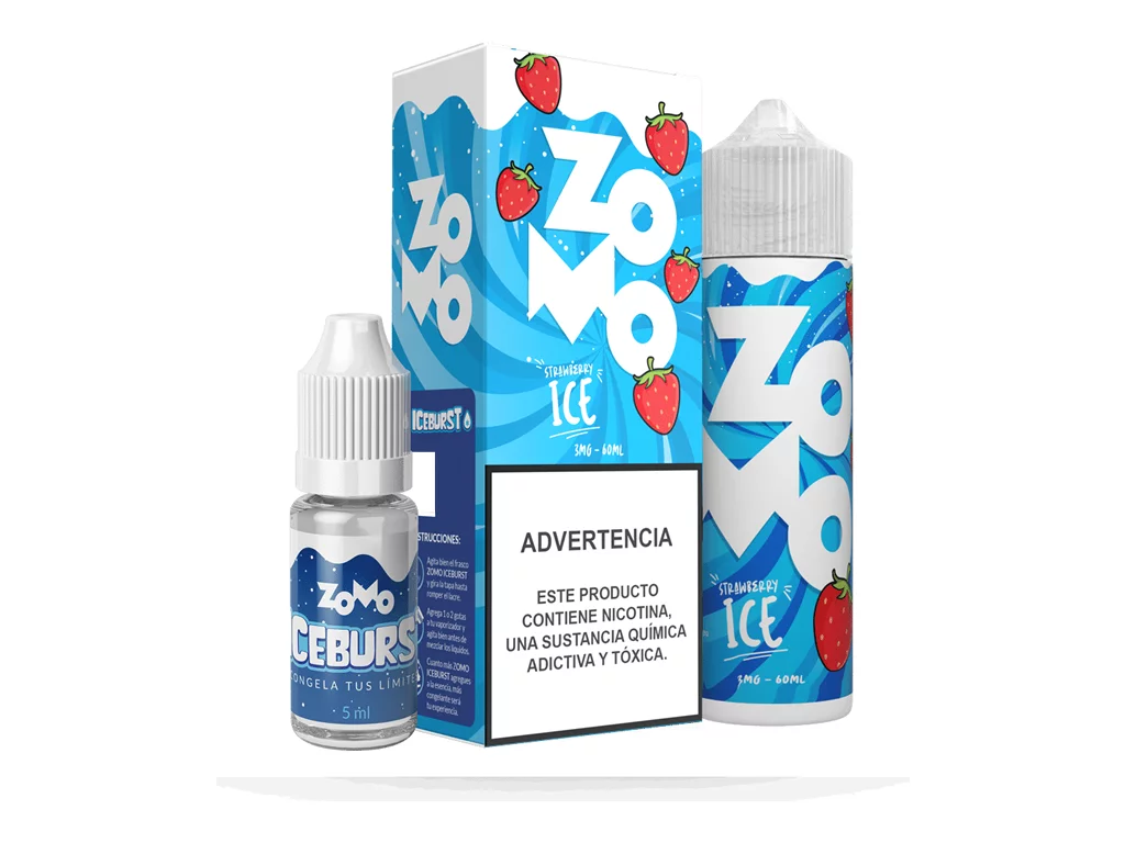 ZOMO 60ML 3MG STRAWBERRY ICE NEW