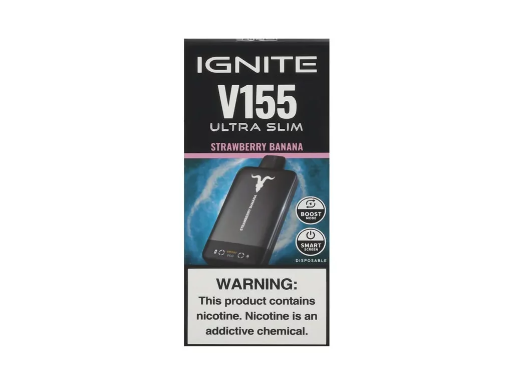 IGNITE V155 SLIM BLACK STRAW BANANA